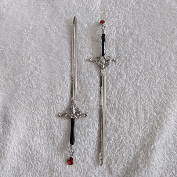 Sword Hairpins Set - Picture 3 of 13